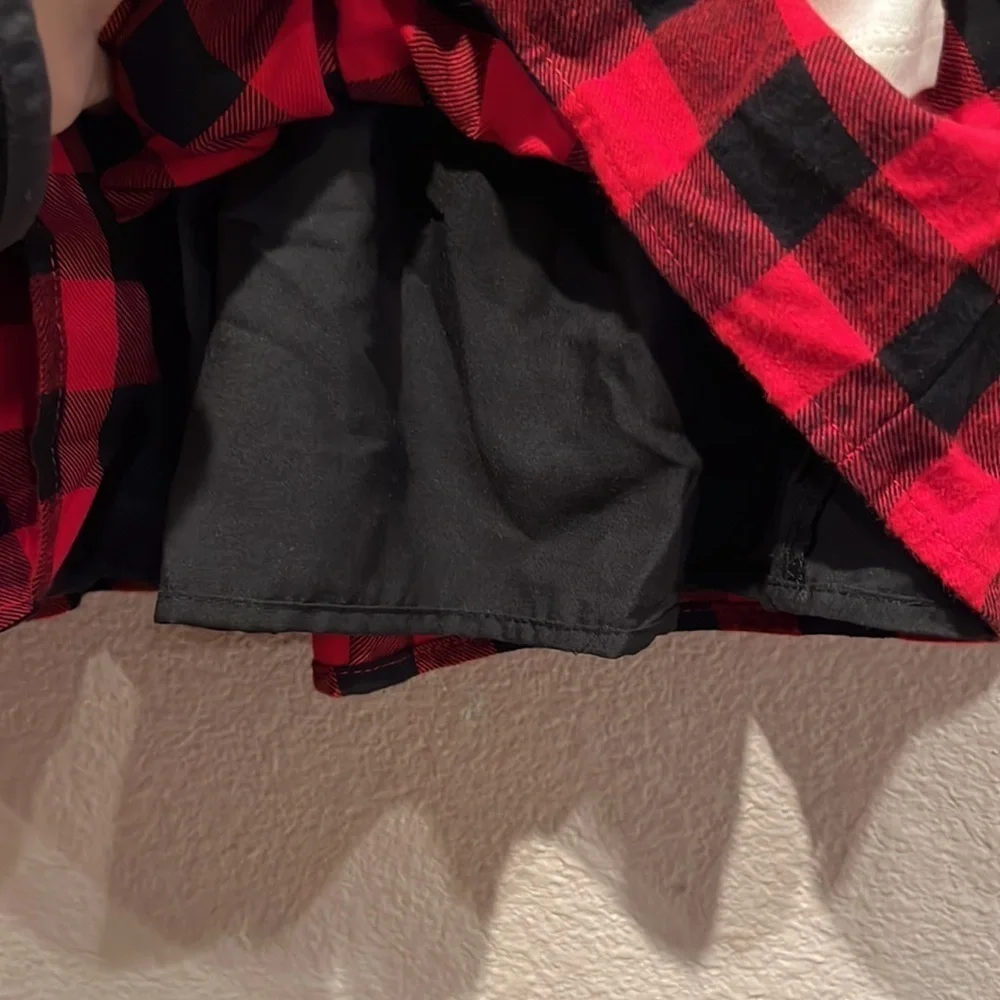 New Max Studio Girl’s Buffalo Plaid Check Heart 3 piece outfit NWT